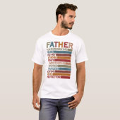 Father Hardworking Funny Adventurous Helden Gesche T-Shirt (Vorne ganz)