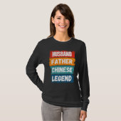 Father Husband CHINESE Legend Proud Dad Retro Pap T-Shirt (Vorne ganz)