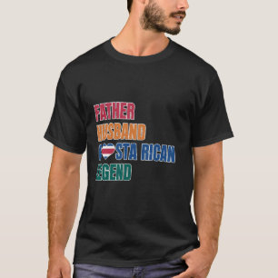 Father Husband Costa Rica Tropical Purda Vida Cost T-Shirt