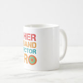 Father Husband Protector Hero Kaffeetasse (VorderseiteRechts)