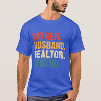 Father Husband Realtor Legend Vintag Real Anwesen T-Shirt
