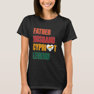 Father Husband-Zyprer-Roots-Zypern-Flag C T-Shirt
