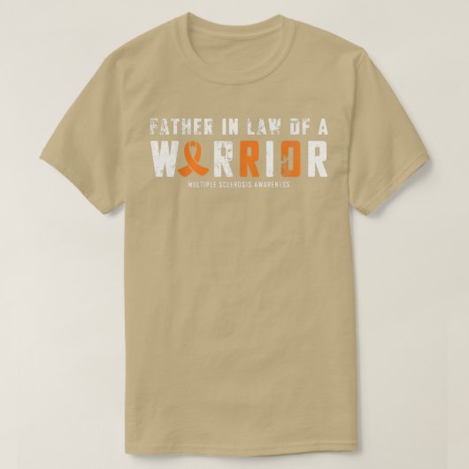 Father In Law of a Warrior Multiple Sclerosis Awar T-Shirt (Design vorne)