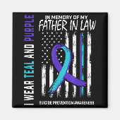 Father In Law Suicide Awareness Prevention America Magnet (Vorne)
