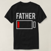 Father Low Battery Red  T-Shirt (Design vorne)