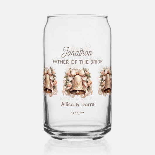 Father of Bride Soda Glass Dosenglas (Vorderseite)