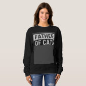Father of Cats  Fluffy Animal Sweatshirt (Vorne ganz)