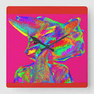 Father of the Animal Kingdom Quadratische Wanduhr