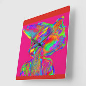 Father of the Animal Kingdom Quadratische Wanduhr (Winkel)