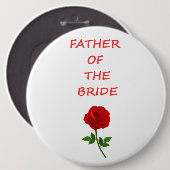 Father of the Bride Button (Vorne & Hinten)