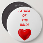 Father of the Bride Button (Vorne & Hinten)