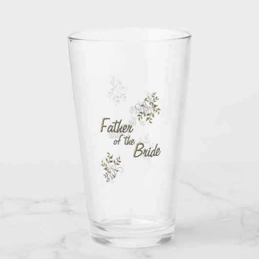 Father of the Bride Glass Glas (Vorderseite)