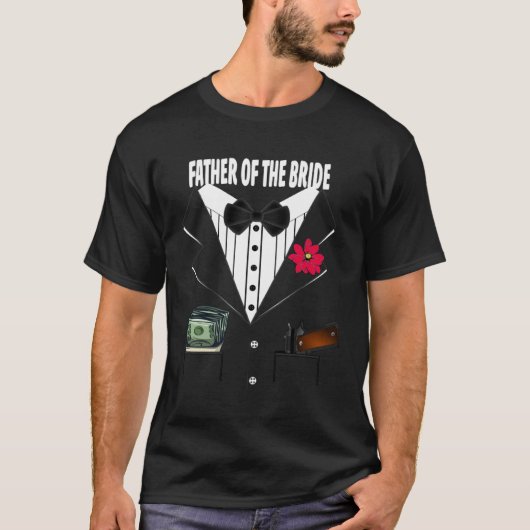 Father of the Bride Tuxedo Wedding Sample Group T-Shirt (Vorderseite)