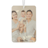 Father Photo Collage Custom Giant Autolufterfrischer (Rückseite)