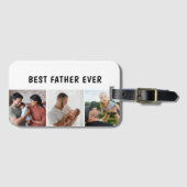 Father Photo Collage Custom Giant Gepäckanhänger (Vorderseite (Horizontal))