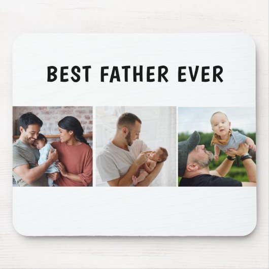 Father Photo Collage Custom Giant Mousepad (Vorne)