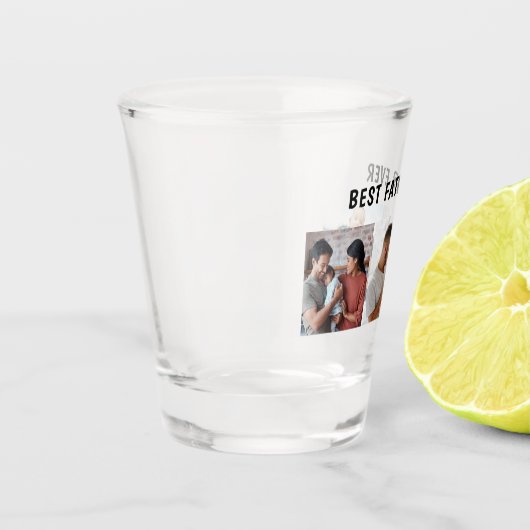 Father Photo Collage Custom Giant Schnapsglas (Links)