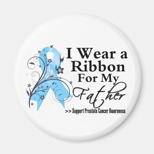 Father Prostate Cancer Ribbon Magnet (Vorne)