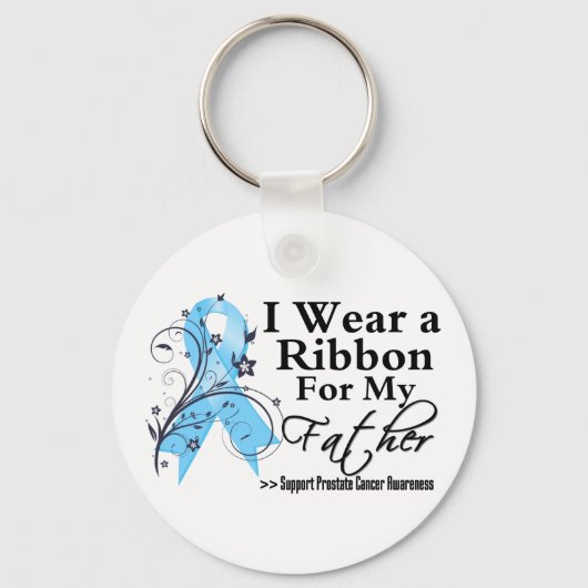 Father Prostate Cancer Ribbon Schlüsselanhänger (Vorderseite)