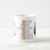 Father Protector Hero Teacher Provider Kaffeetasse (Mittel)