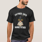 Father Quote For Men And Gnome Cute Penguin Dad T-Shirt (Vorderseite)