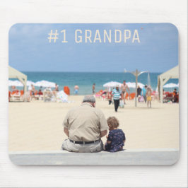 Father’s Day #1 Grandpa Custom Foto Mousepad