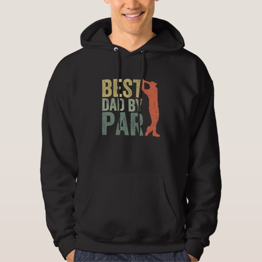 Father s Day Best Dad By Par Golfer Daddy Golf Hoodie (Vorderseite)