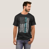 Father s Day Best Dad Ever With US American Flag 5 T-Shirt (Vorne ganz)