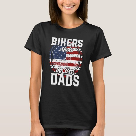 Father s Day Biker Custom Chopper Motorcycle T-Shirt (Vorderseite)