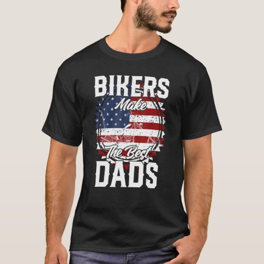 Father s Day Biker Custom Chopper Motorcycle T-Shirt (Vorderseite)