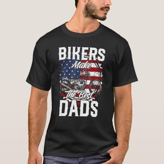 Father s Day Biker Custom Chopper T-Shirt (Vorderseite)