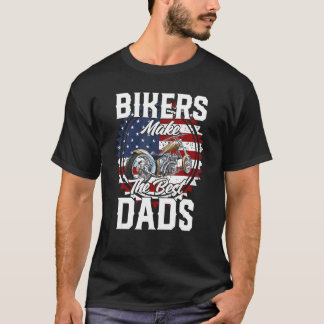 Father s Day Biker Gold Hardtail Custom Chopper T-Shirt