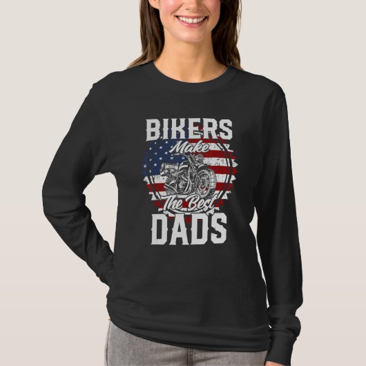 Father s Day Biker Modern Touring Road Motorcycle T-Shirt (Vorderseite)