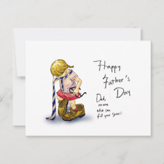 “Father’s Day Card” for girls Postkarte