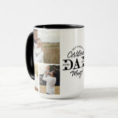 Father’s Day Certified Dad Mug Dad Photo Collage Tasse (Vorderseite Links)