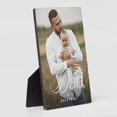 Father’s Day Dad & Baby Personalized Photo Gift Fotoplatte (Seite)