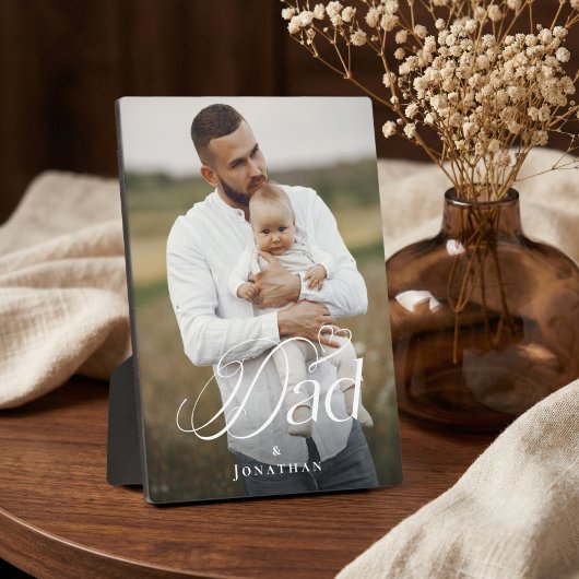 Father’s Day Dad & Baby Personalized Photo Gift Fotoplatte