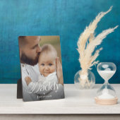 Father’s Day Daddy & Baby Personalized Photo Gift Fotoplatte (Seite)