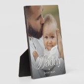Father’s Day Daddy & Baby Personalized Photo Gift Fotoplatte (Seite)