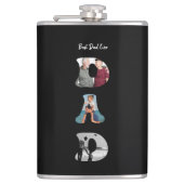 Father’s Day Gift for Dad \ Best Dad Ever Flachmann (Vorderseite)