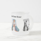 Father’s Day Gift for Dad \ Best Dad Ever Mattglastasse (VorderseiteRechts)