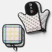 Father’s Day Gift for Dad \ Best Dad Ever Ofenhandschuh & Topflappen-Set (Vorderseite/Rückseite)