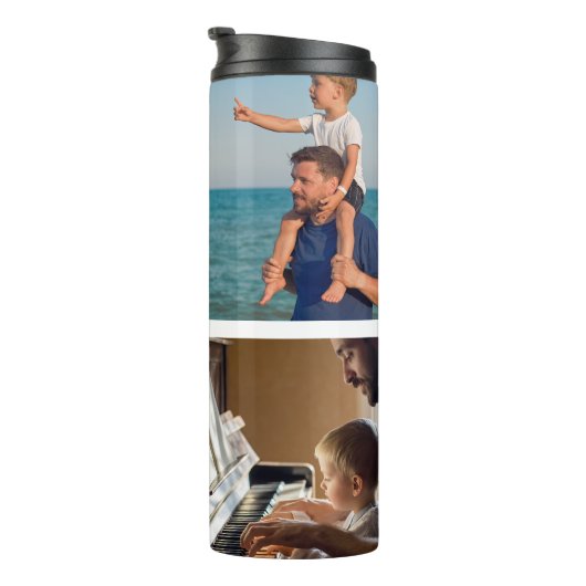Father’s Day Gift for Dad | Custom Photo Thermosbecher (Nach rechts gedreht)