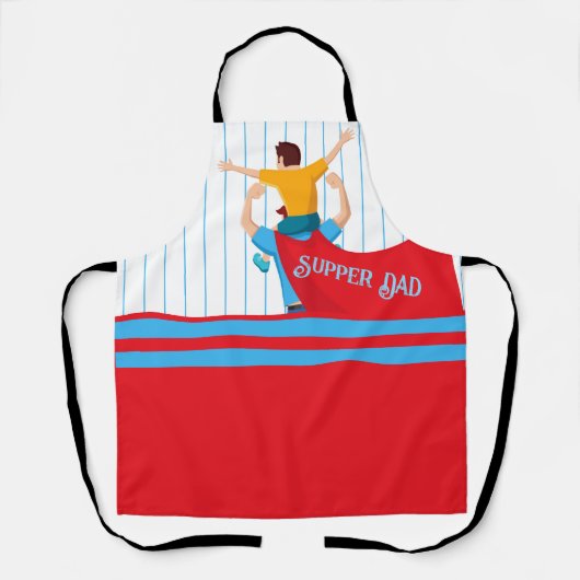 Father’s Day Gift for Supper Dad Schürze (Vorderseite)