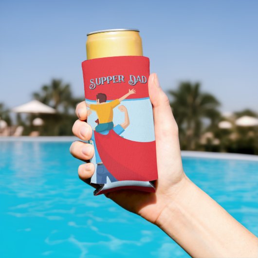 Father’s Day Gift for Supper Dad Selters Dosenkühler (In Situ Pool)