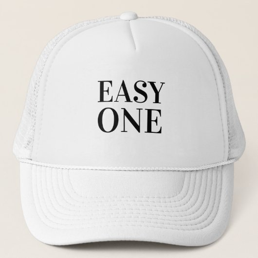 Father’s Day Gift Idea Baseball EASY ONE Truckerkappe (Vorderseite)
