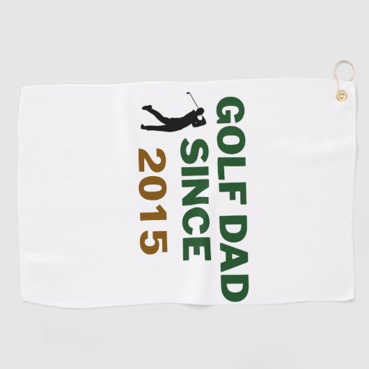 Father’s Day Golf Dad Since Year Design Golfhandtuch (Horizontal)