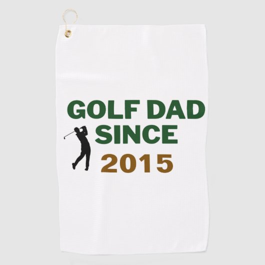 Father’s Day Golf Dad Since Year Design Golfhandtuch (Vorderseite)