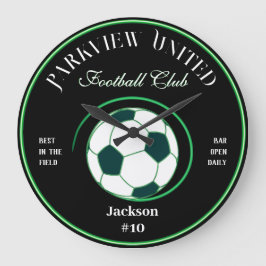 Father’s Day Soccer Football Club Bar Wall Clock Große Wanduhr