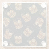 Father’s Day Whiskey Lover Coasters for Dad Glasuntersetzer (Rückseite)